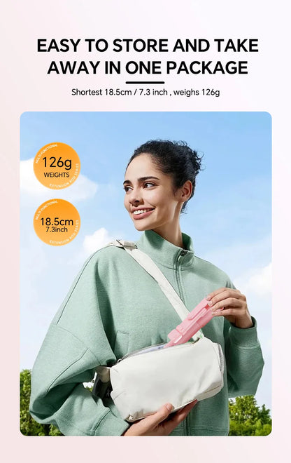Scalable Phone Selfie Stick With Built-in Fill Light Telescopic Phone Selfie Stick With Built-in Light, Professional Live Stream
