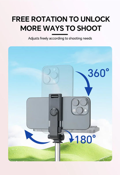 Scalable Phone Selfie Stick With Built-in Fill Light Telescopic Phone Selfie Stick With Built-in Light, Professional Live Stream