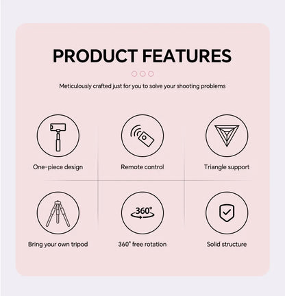 Scalable Phone Selfie Stick With Built-in Fill Light Telescopic Phone Selfie Stick With Built-in Light, Professional Live Stream