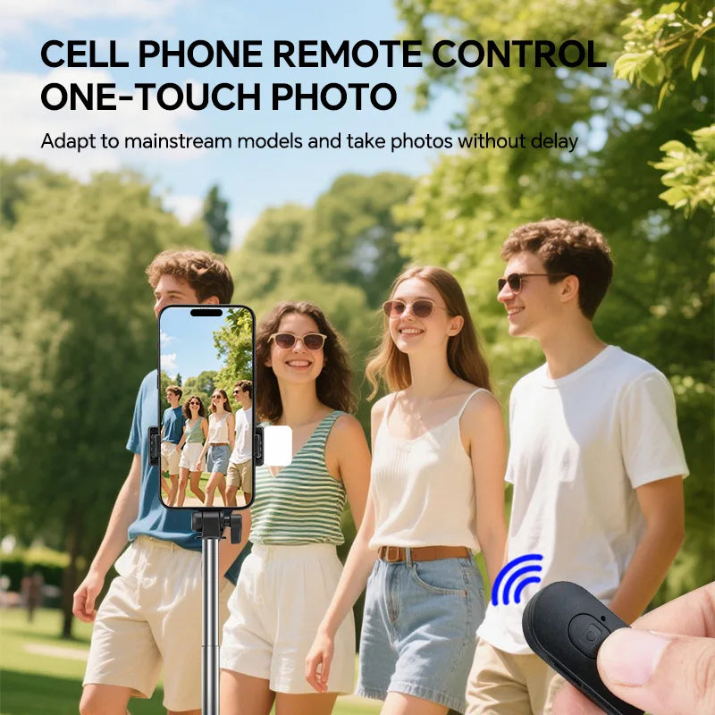 Scalable Phone Selfie Stick With Built-in Fill Light Telescopic Phone Selfie Stick With Built-in Light, Professional Live Stream