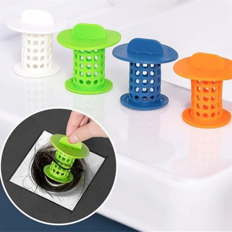 2Pc Bathtub Drain Anti Clogging Kitchen Sewer Dredge Hair Stopper Drain Pipe Filter Protection Bloking Home Bathroom Accessories